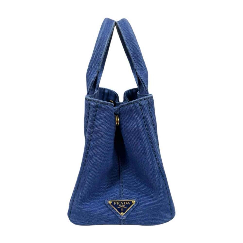 PRADA Blue Canvas Shoulder Bag - Picture 4 of 16
